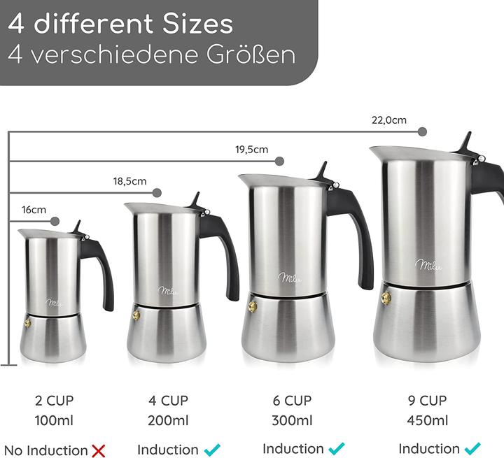Immagine prodotto Milu Set di macchine per caffè espresso (6 T.)