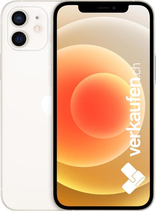 Produktbild verkaufen.ch iPhone 12 (128 GB, White, 6.10", 12 Mpx, SIM + eSIM, B / Sehr gut)