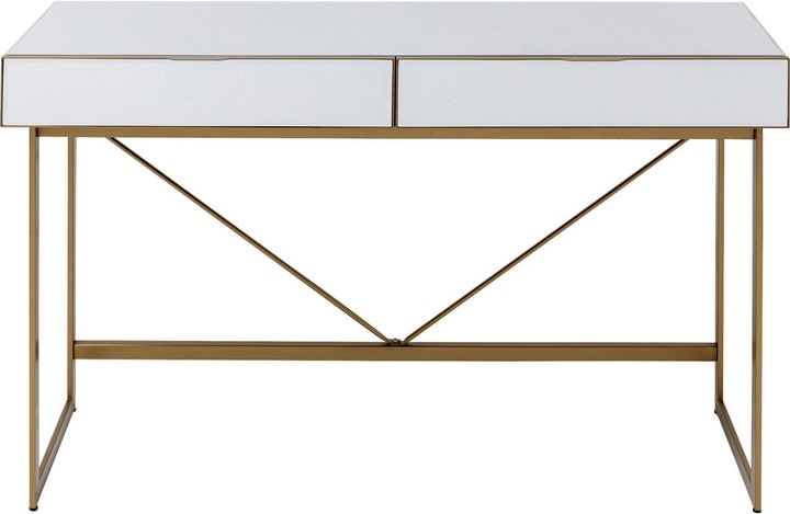 Produktbild Kare Design Schreibtisch Soran Gold 120x50cm (120 x 50 x 77 cm)