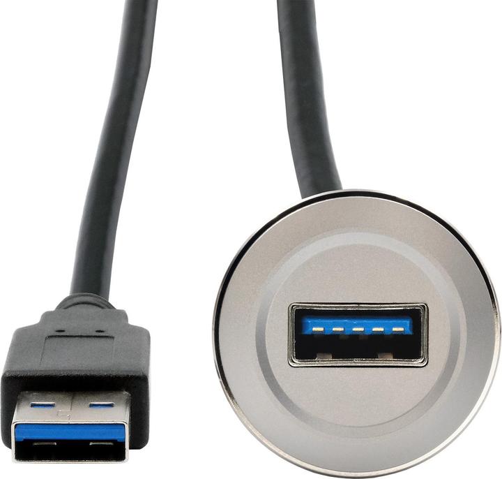 Actual product image Exsys Panel mount adapter USB-A f-m (0.30 m, USB 3.2 Gen 1)