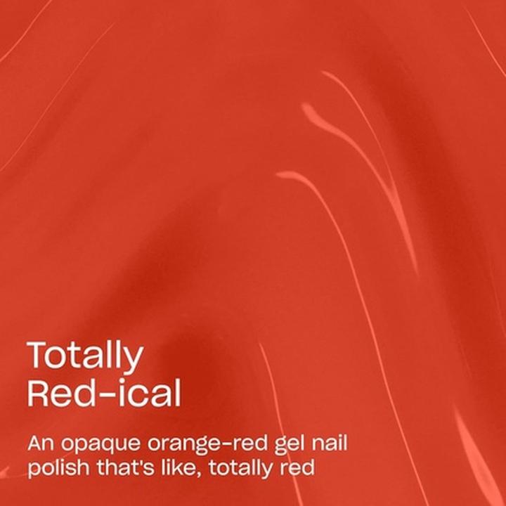 Produktbild OPI GelColor Totally Red-Ical Opaque Bright Warm Red Orange Creme UV Cure Gel (Totally Red-Ical, UV-Gel Lack)