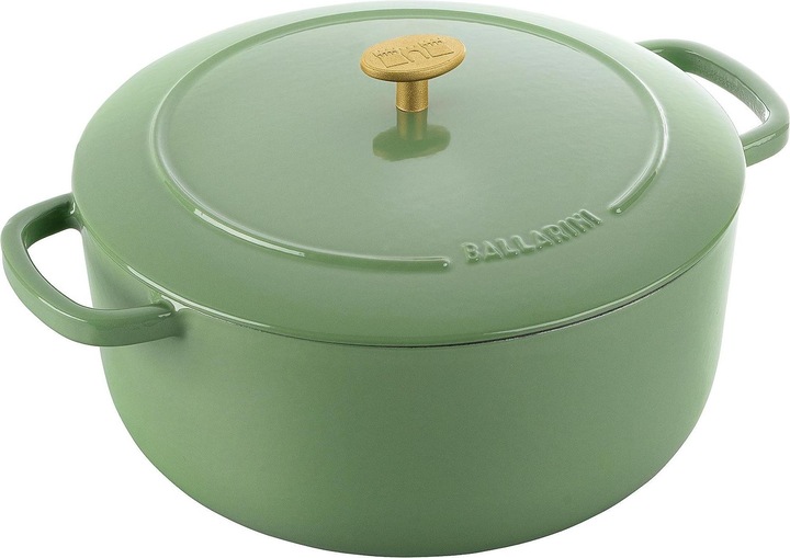 Immagine prodotto Ballarini Cocotte BELLAMONTE 28 cm rotonda 7,0 litri in ghisa arrosto verde (28 cm, Pirofila + casseruola, Ghisa)