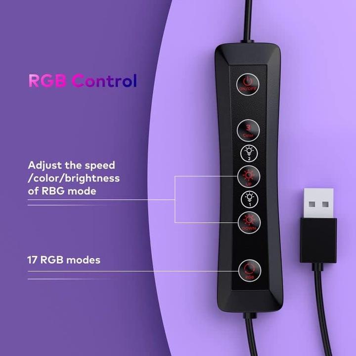 Produktbild Deefsoul Ringlicht mit Stativ, RGB-Modi