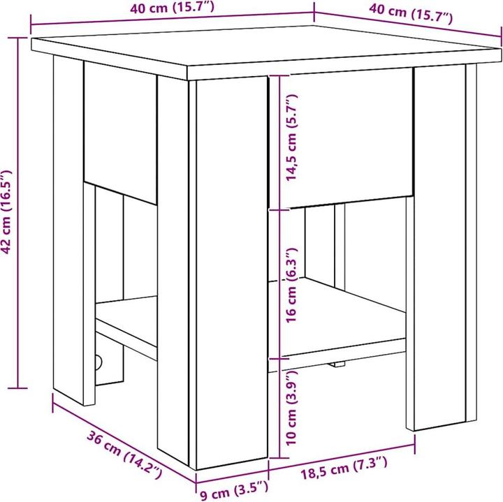 Image du produit vidaXL Couchtisch