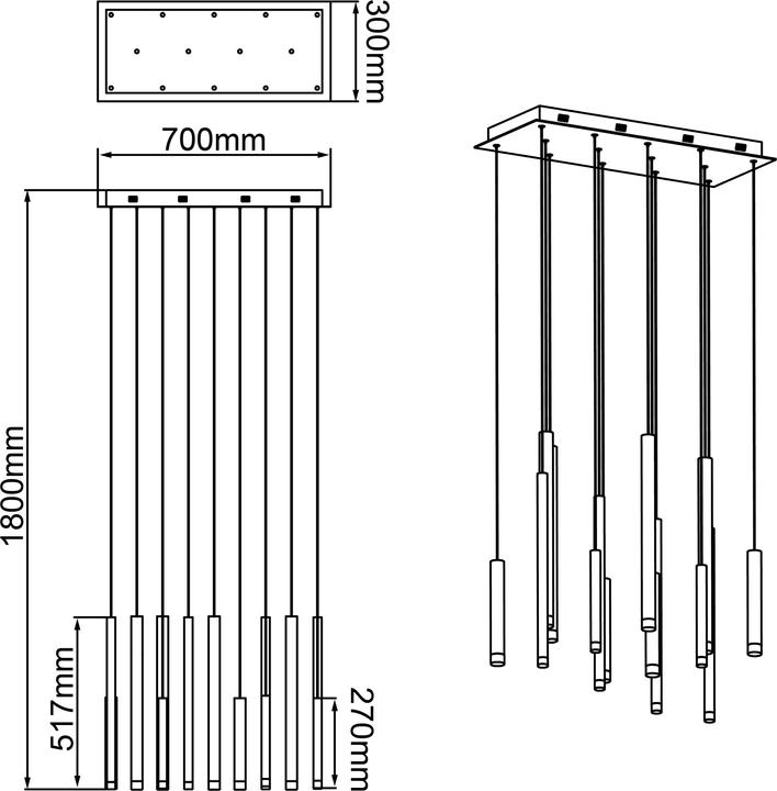 Immagine prodotto Brilliant Clavicembalo (6200 lm)