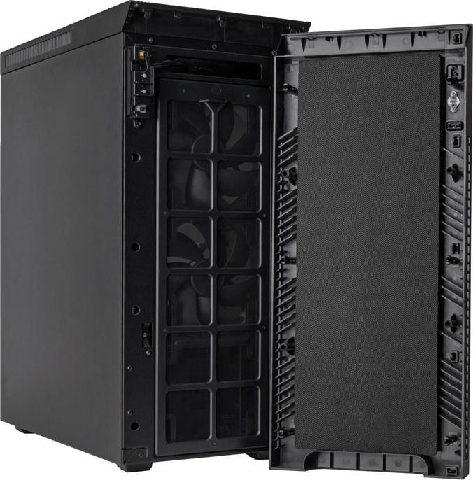 Actual product image Silverstone SST-KL07B-E - Kublai Midi Tower ATX Silent Computer Case, black (ATX, mATX, Mini-ITX, SSI CEB)
