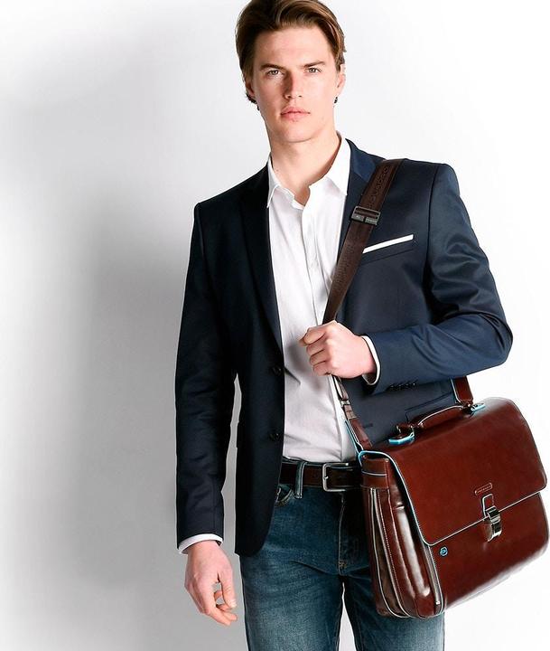 Actual product image Piquadro Blue Square – erweiterbare Laptoptasche mit iPad®-/iPad®Air-Fach (15", Universal)