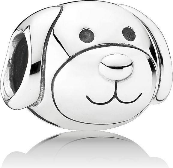 Pandora Charms/Beads Loving Dog (Silver)