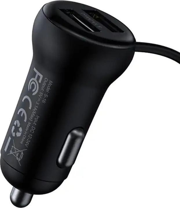 Productafbeelding Baseus Auto Bluetooth MP3-speler T-vorm S-16 Zwart OS