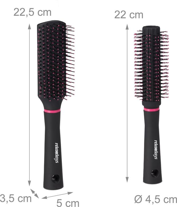 Immagine prodotto Relaxdays Spazzole per Capelli, Set da 4