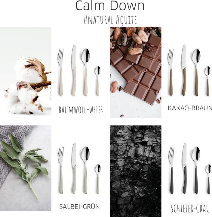 Immagine prodotto Kuppels Set di posate 24 pezzi verde salvia 2294 Prisma (24 Pezzo/i, Set di posate)