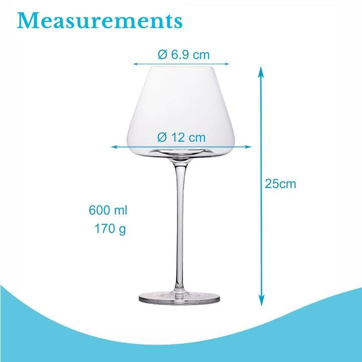 Produktbild Intirilife Wein Glas Set (60 cl, 4 Gläser, Rotweingläser, Weissweingläser)