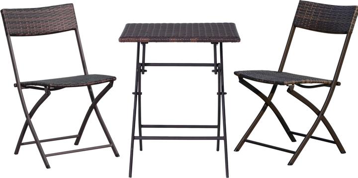 Image du produit Outsunny Set de balcon (60 x 60 x 72 cm)