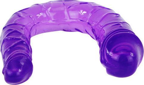Actual product image Baile Double Flexible Dildo Purple