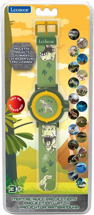 Actual product image Lexibook Digital projection clock in dinosaur design with 20 images to project