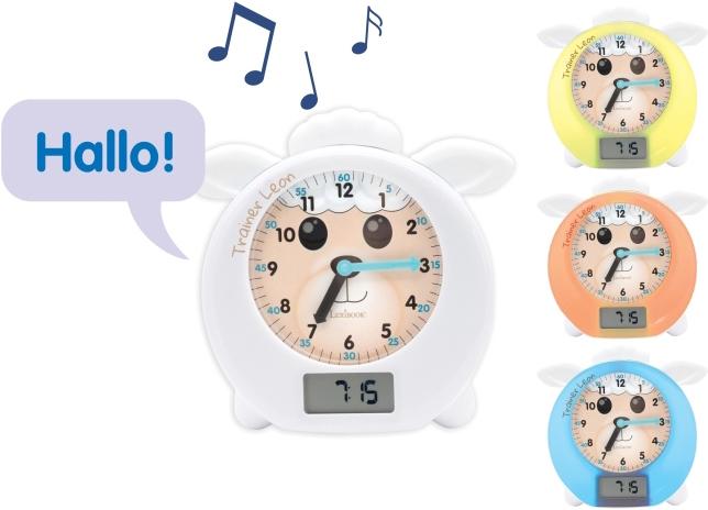 Actual product image Lexibook LEON Alarm clock with educational sleep coach function, storyteller and night light DE version