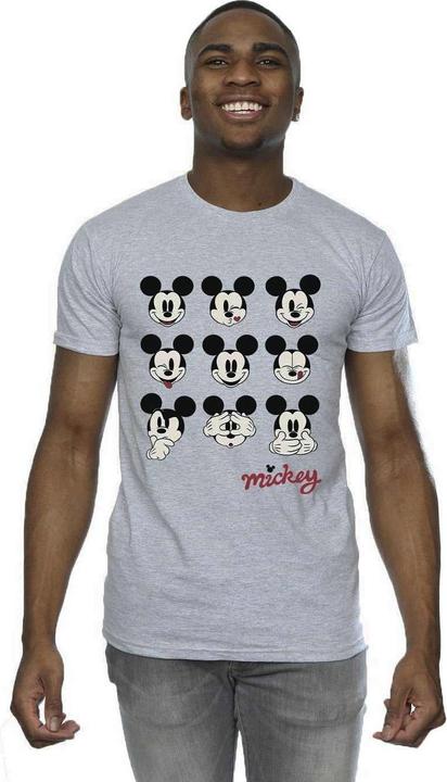 Immagine prodotto Disney Mickey Mouse Many Faces Maglietta Uomo (L)