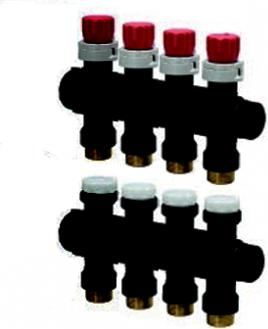 Actual product image Uponor Per heating system collector, 4 circuits