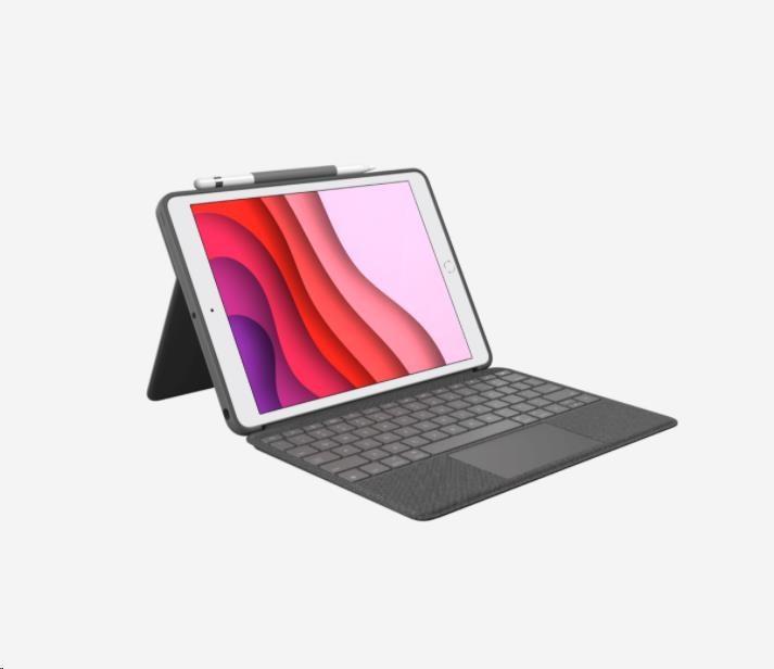 Produktbild Logitech Combo Touch (Eng. Int., iPad 2021 (9. Gen), iPad 2019 (7. Gen), iPad 2020 (8. Gen))