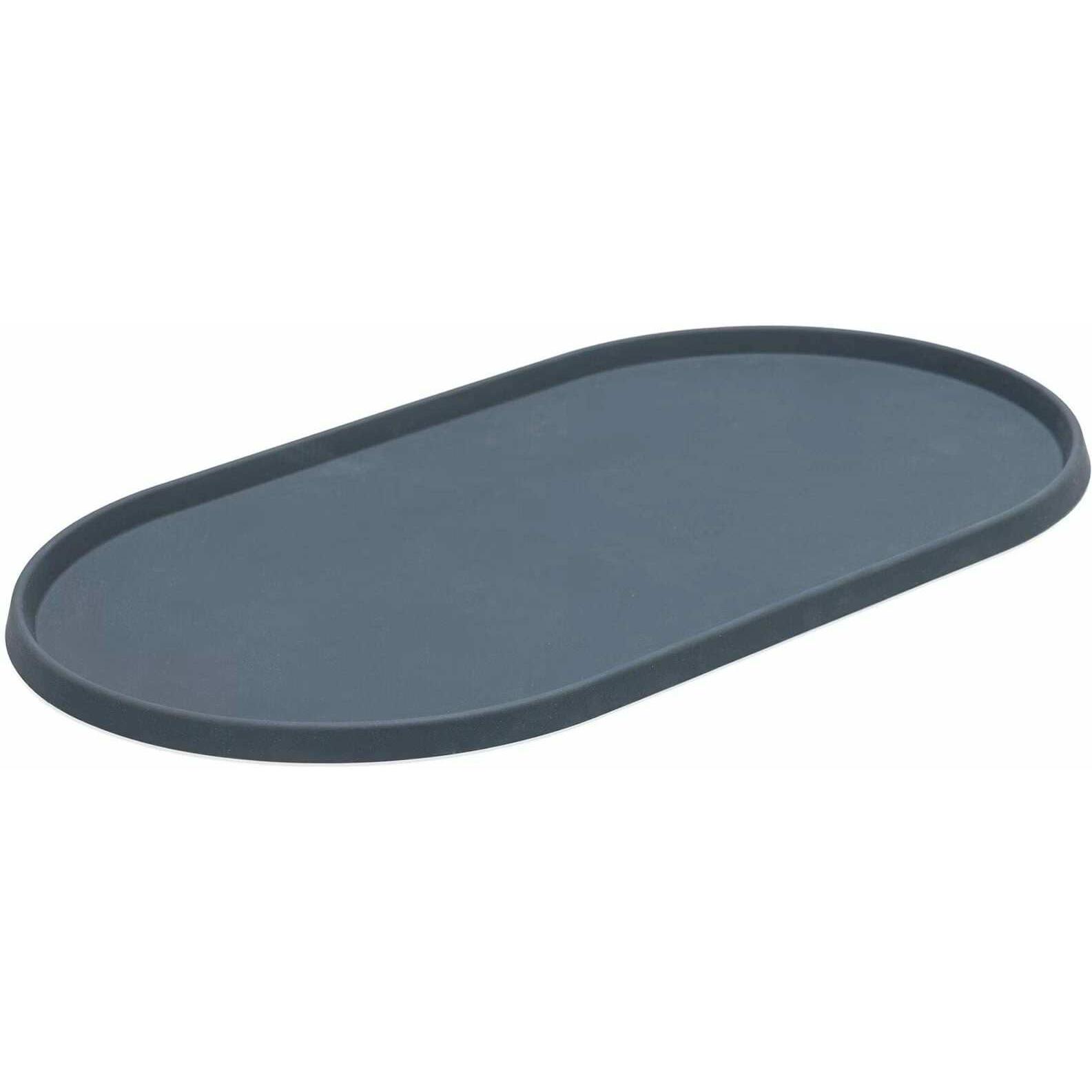 Designed by Lotte tapis pour gamelle Oona, anthracite 55x 30cm chien