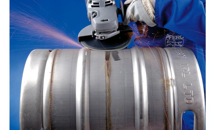 Produktbild Pferd Fiberscheibe COMBICLICK CO-COOL Ø 125 mm Körnung 50 INOX / Aluminium Keramikkorn (50)
