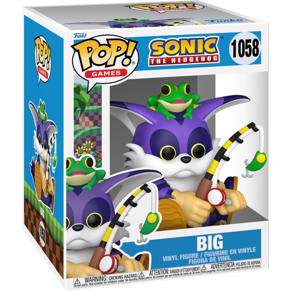 Thumbnail - Funko Sonic the Hedgehog Oversized POP! Vinyl Figur Big the Cat w/Froggy 15 cm