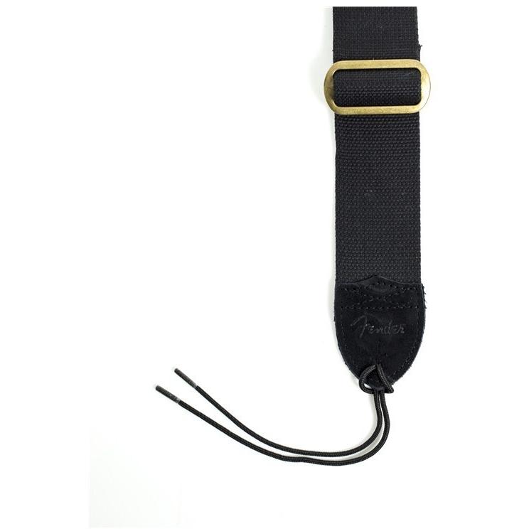 Fender Gurt Cotton / Lederenden schwarz (46590614)
