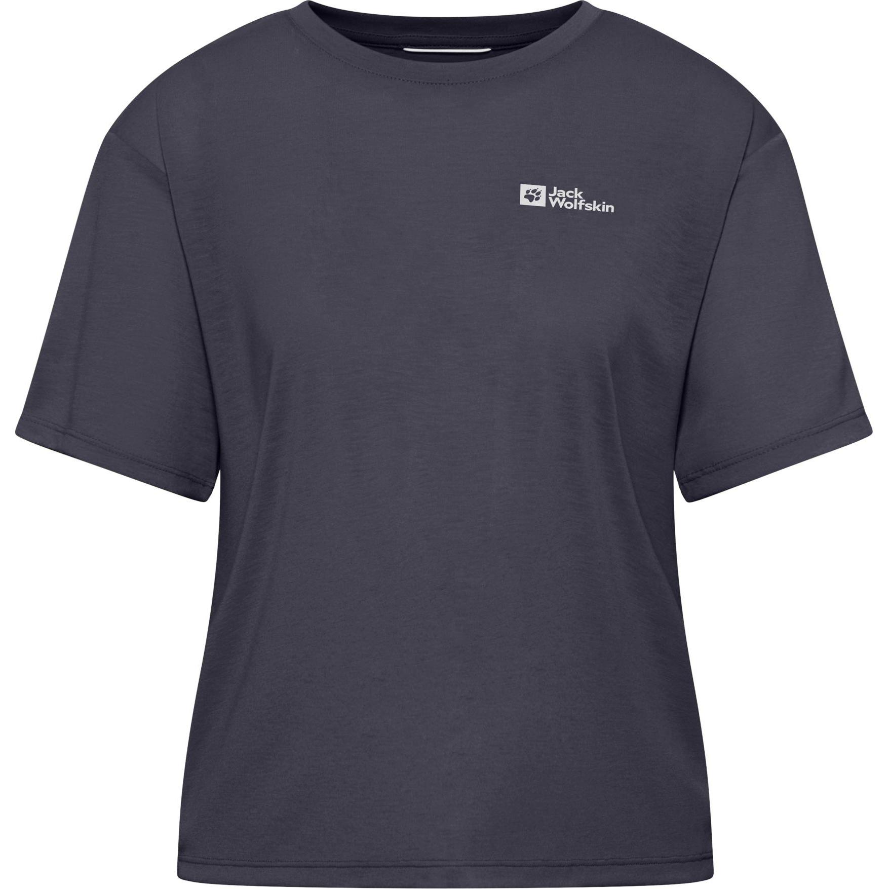 Jack Wolfskin, Damen, Sportshirt, Vonnan Crop T W (XXL), Grau, XXL