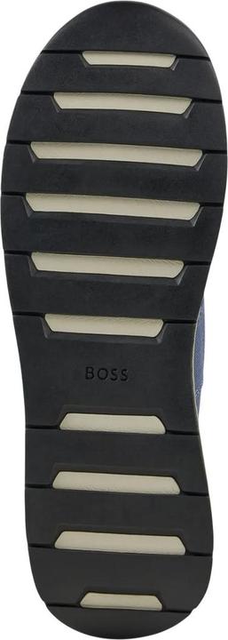 Actual product image BOSS Mens Titanium Suede Panel Running Trainers (39.5)