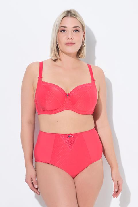 Produktbild Ulla Popken Bügel-BH, Jacquard, Spitzenkante, Cup C - G (100 g)