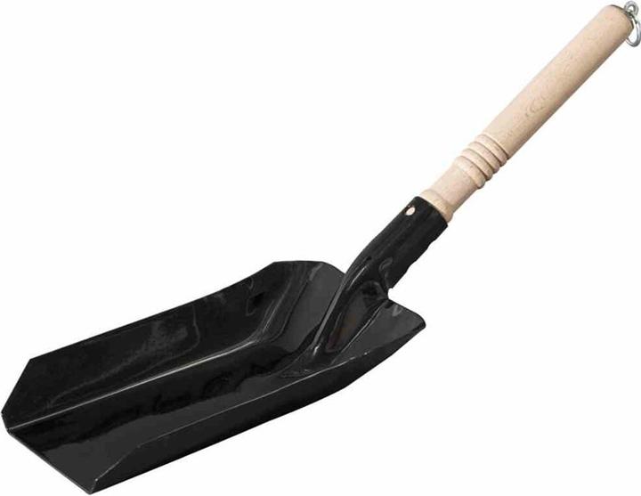 Actual product image Turk School coal spoon black with wooden handle (23.5 x 12.5 cm)