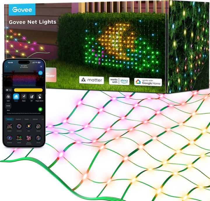 Actual product image Govee Net Lights (IP65)