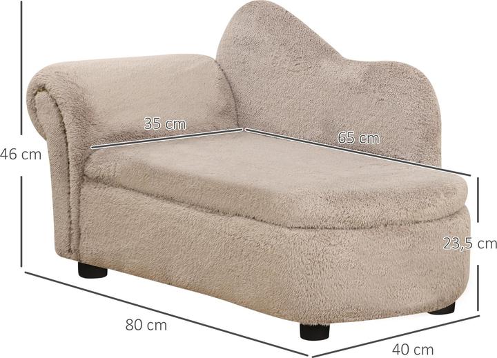 Produktbild PawHut Hundesofa mit erhöhtem Design (Katze, Hund)