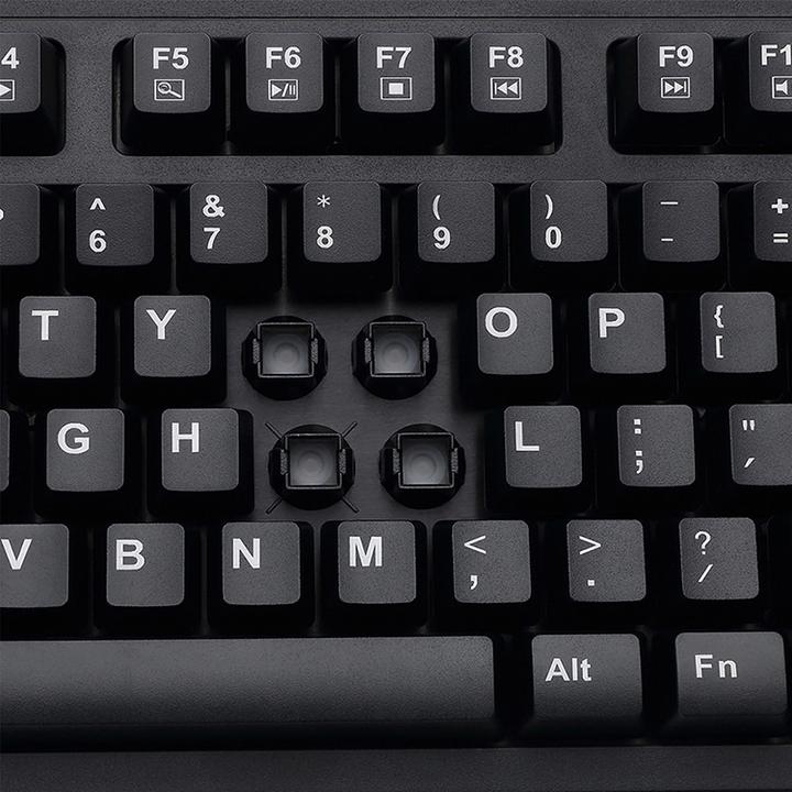 Actual product image Adesso SlimTouch 410 Keyboard USB QWERTY US English Black (US, Cable)