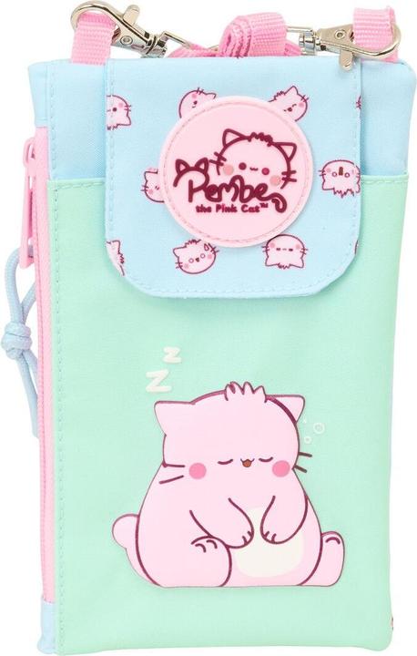 Safta Pembe The Pink Cat purse mobile bag