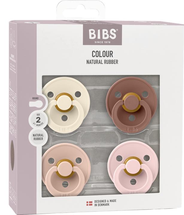 Image du produit Bibs Sucettes Try-it Colour Latex 6-12m 4 Pack Ivory Blush Woodchuck Blossom (4 x, 6 - 12 M.)
