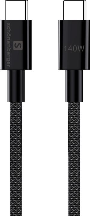 Produktbild Schönenberger 140W USB-C Kabel 1.0m (1 m, USB 2.0, 140 W)