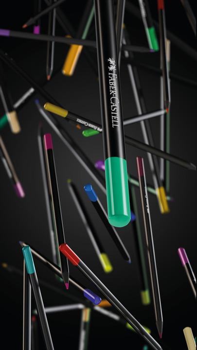 Actual product image Faber-Castell Matite colourate Black Edition (Multicoloured, 100 x)