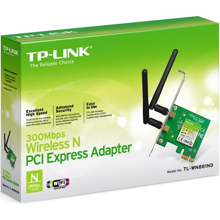 Thumbnail - TP-Link Tl-Wn881nd (Mini PCI Express), Netzwerkkarte, Grün