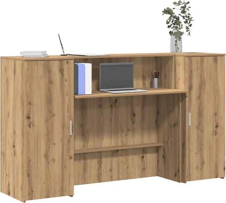 Produktbild vidaXL Empfangstheke Artisan-Eiche 180x50x103,5 cm Holzwerkstoff (50 x 50 x 103.50 cm)