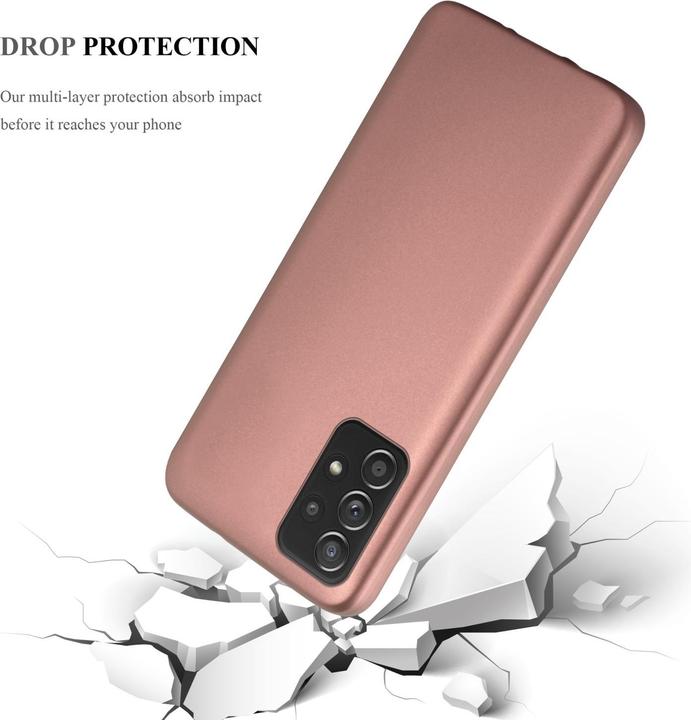 Produktbild Cadorabo TPU Matt Metallic Hülle (Samsung Galaxy A52, Samsung Galaxy A52 5G, Samsung Galaxy A52s 5G)