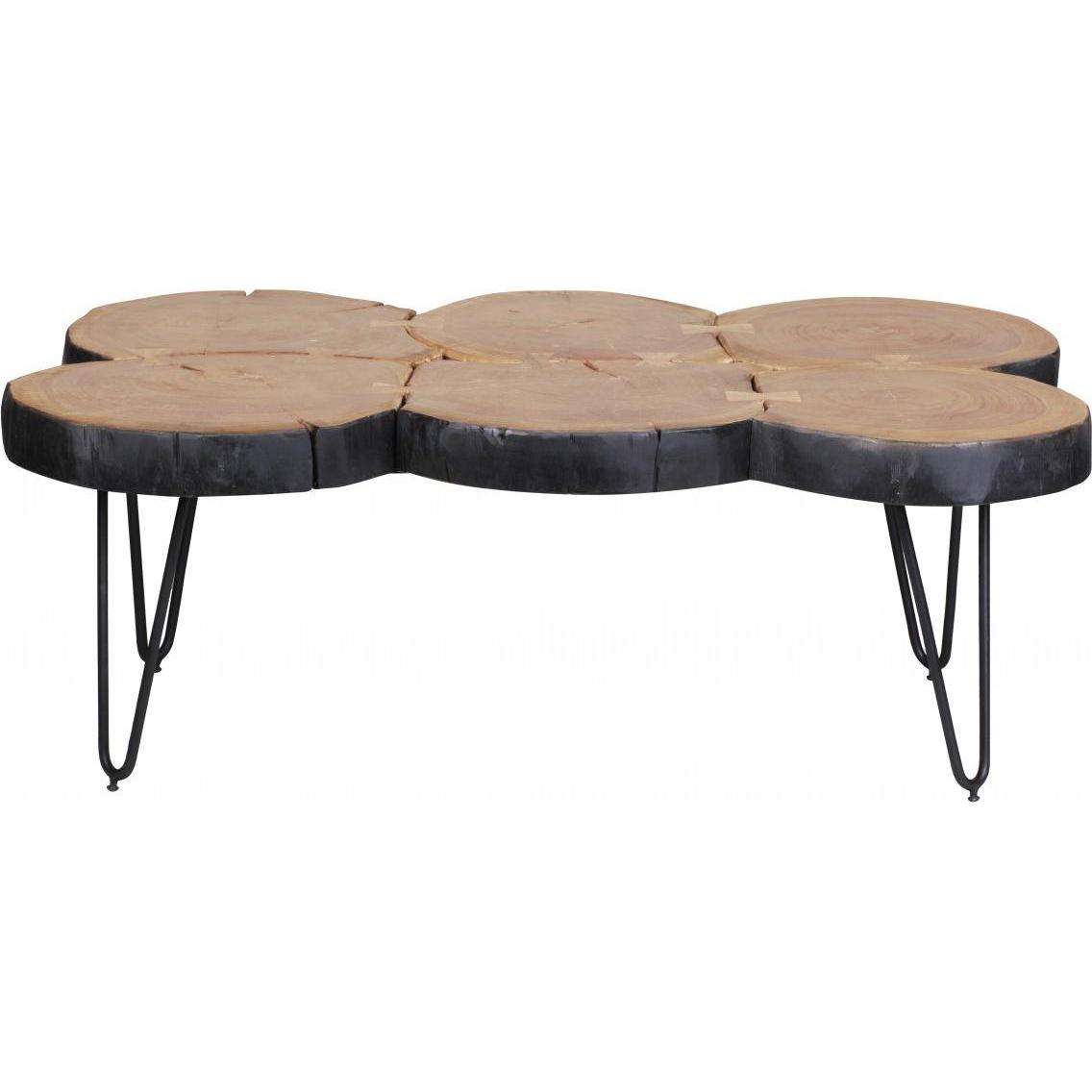 FineBuy, Couchtisch + Beistelltisch, Couchtisch Braun