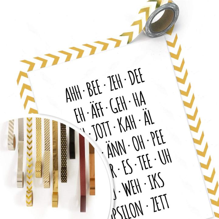 Actual product image Trenddeko The slightly different alphabet (30 x 40 cm)