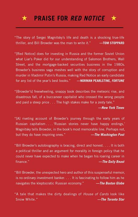 Produktbild Red Notice (Englisch, Bill Browder, 2015)
