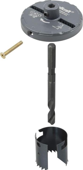 Actual product image wolfcraft 1 standard hole saw set ø60,68,74,80,95