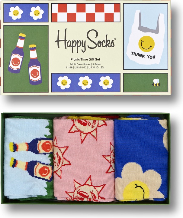 Actual product image Happy Socks Picnic Time Gift Set (pack of 3, 41 - 46)