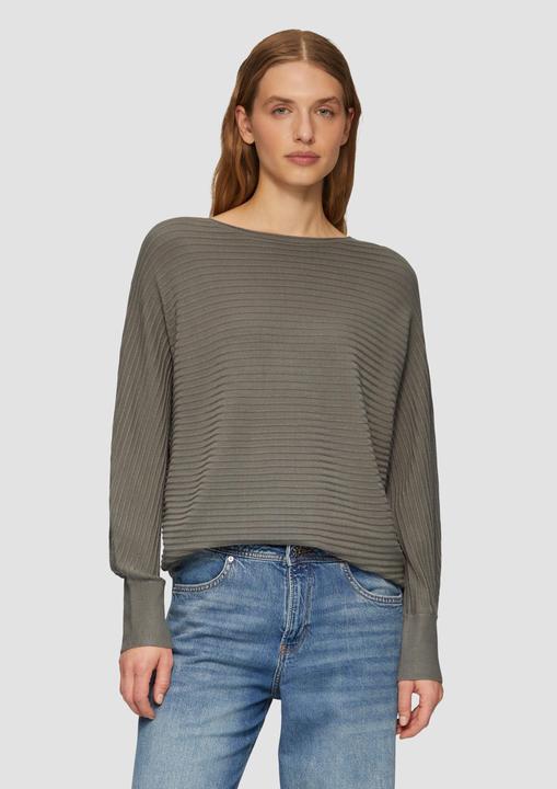 Actual product image s.Oliver Strickpullover Weicher Strickpullover aus Viskosemix mit Fledermausärmeln (34)