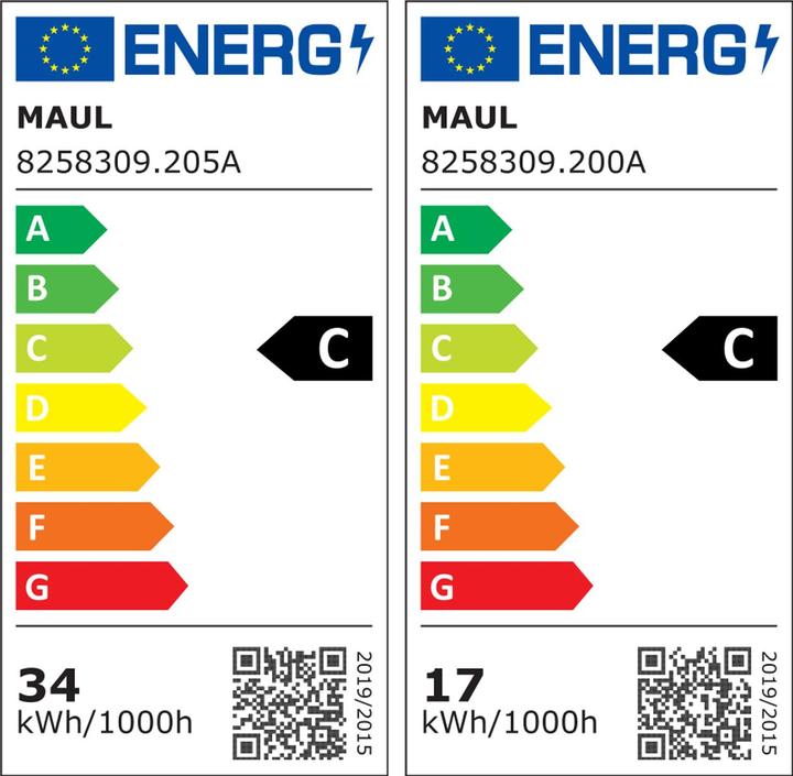 Energie-Label Maul MAULJAVAL - LED-Leuchten (7100 lm)