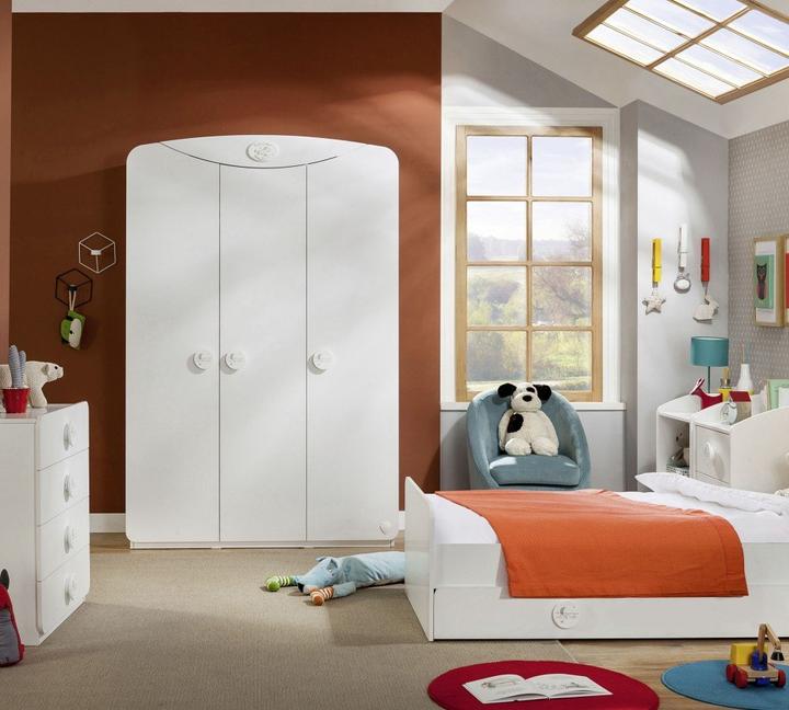 Image du produit Cilek Armoire en coton pour bébé 3 portes (132 cm)