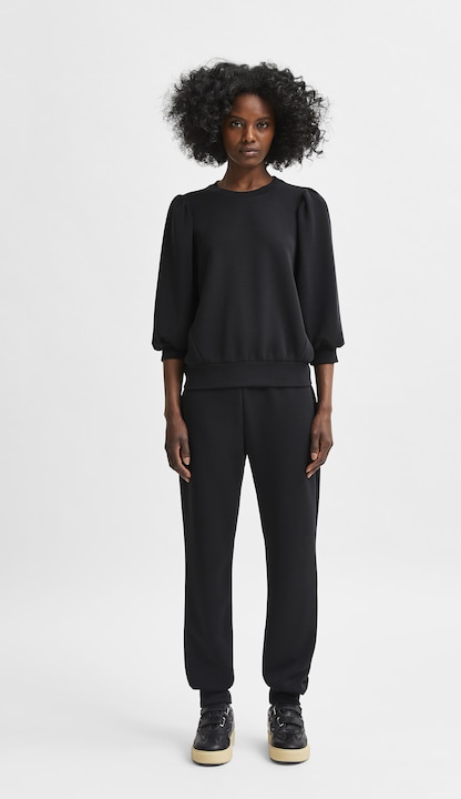 Actual product image Selected Femme Puff shoulder sweatshirt (XL)